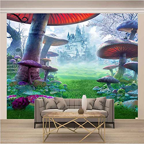 Mural Toile Papier Peint Château Féerique Pour Murs De Chambre D'enfant - 3