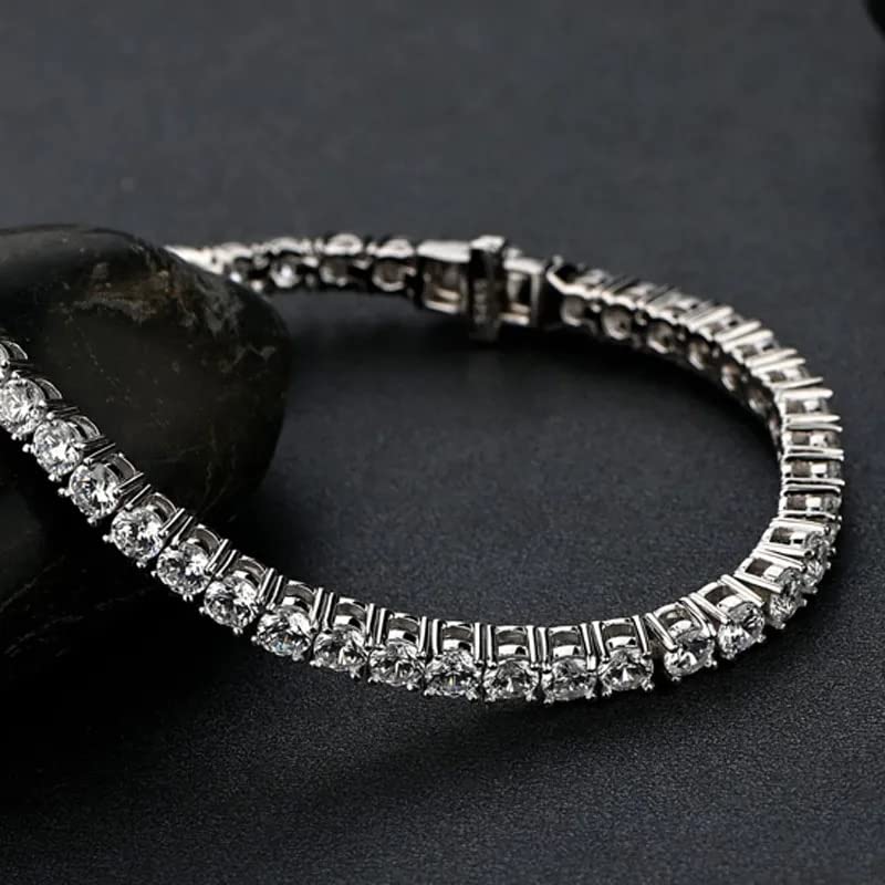 Bracelet moissanite 4 mm alternative durable au diamant pour alliance femme - 5