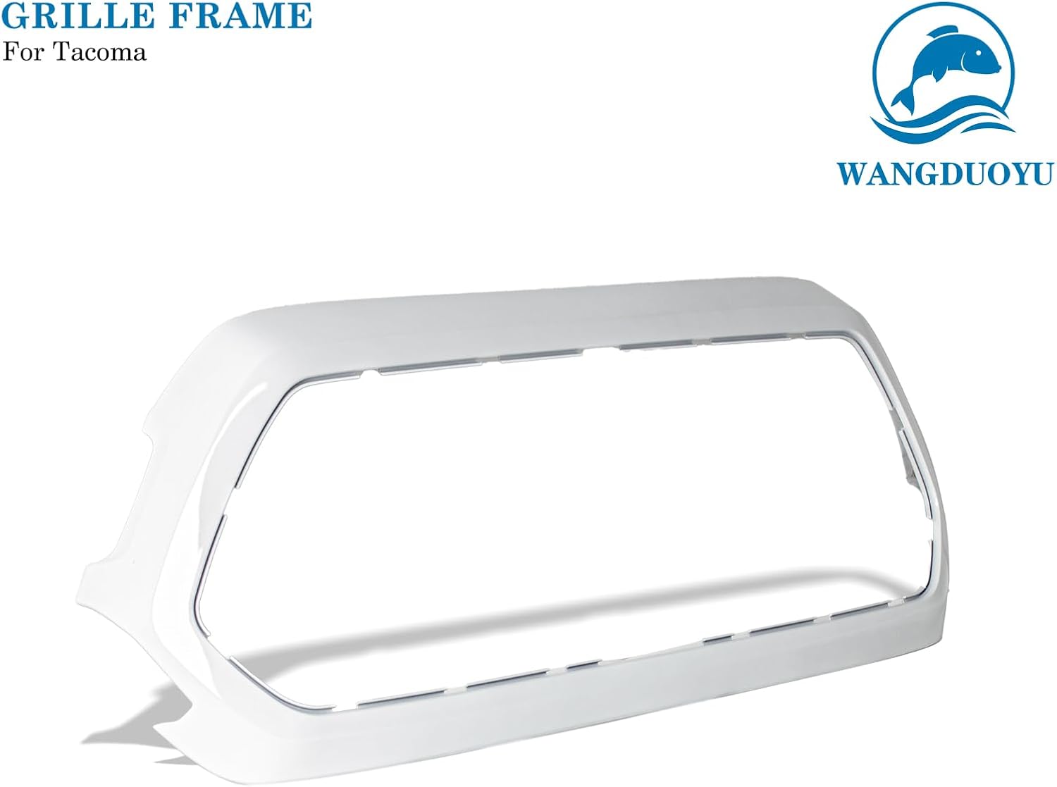 Front Upper Grille Shell Compatible with 2016-2023 Toyota Tacoma (Super White-040)