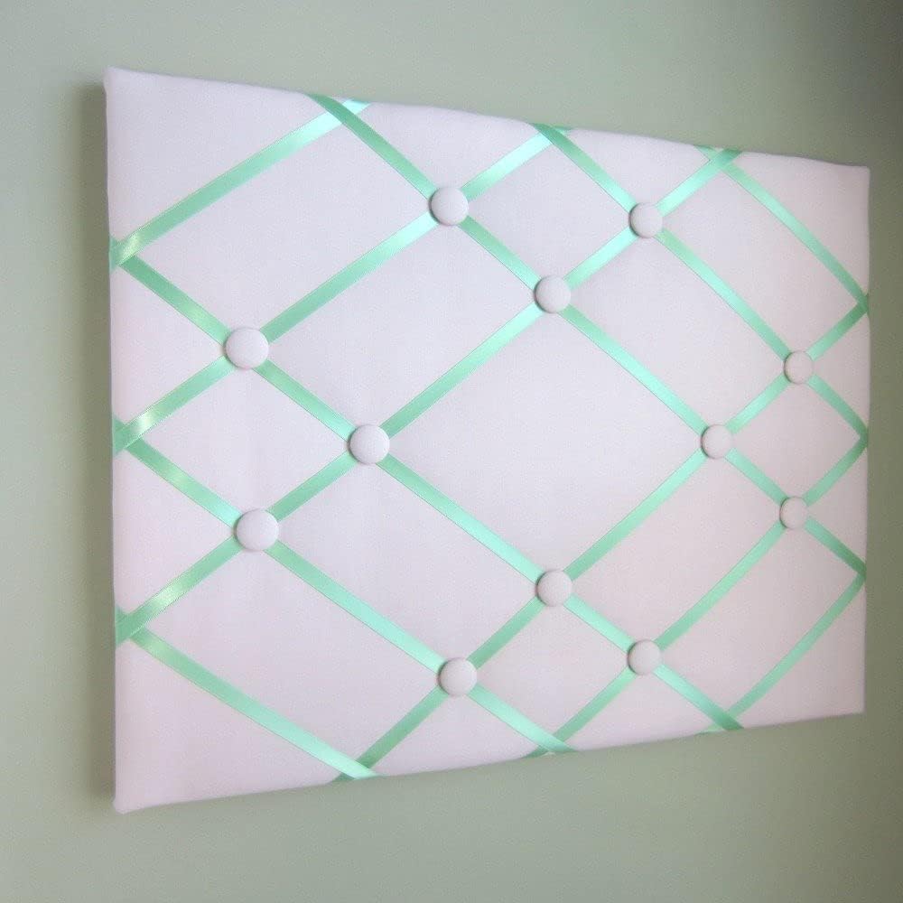 16x20 Pink & Min Green Memory Board, Memo Board, Ribbon Board, Bow Board, Photograph Organizer