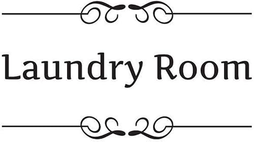 Bestjybt Letrero extraíble para puerta de baño, accesorio para puerta, decoración del hogar (lavadero)