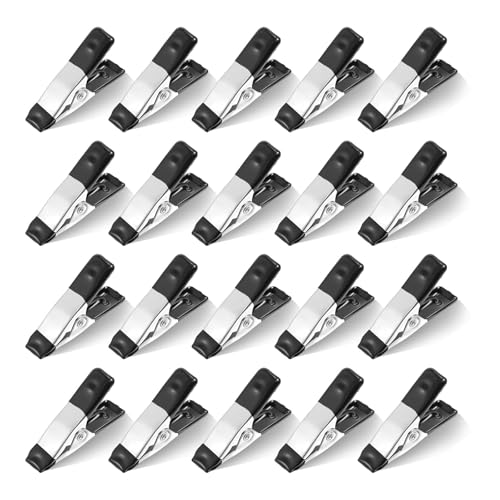 20 Pcs Spring Clamps Market Stall Clips Metal Clips Heavy Duty Small Clamps Suitable for Spring Clips for Tarpaulin Camping Woodworking Crafting & DIY Projects