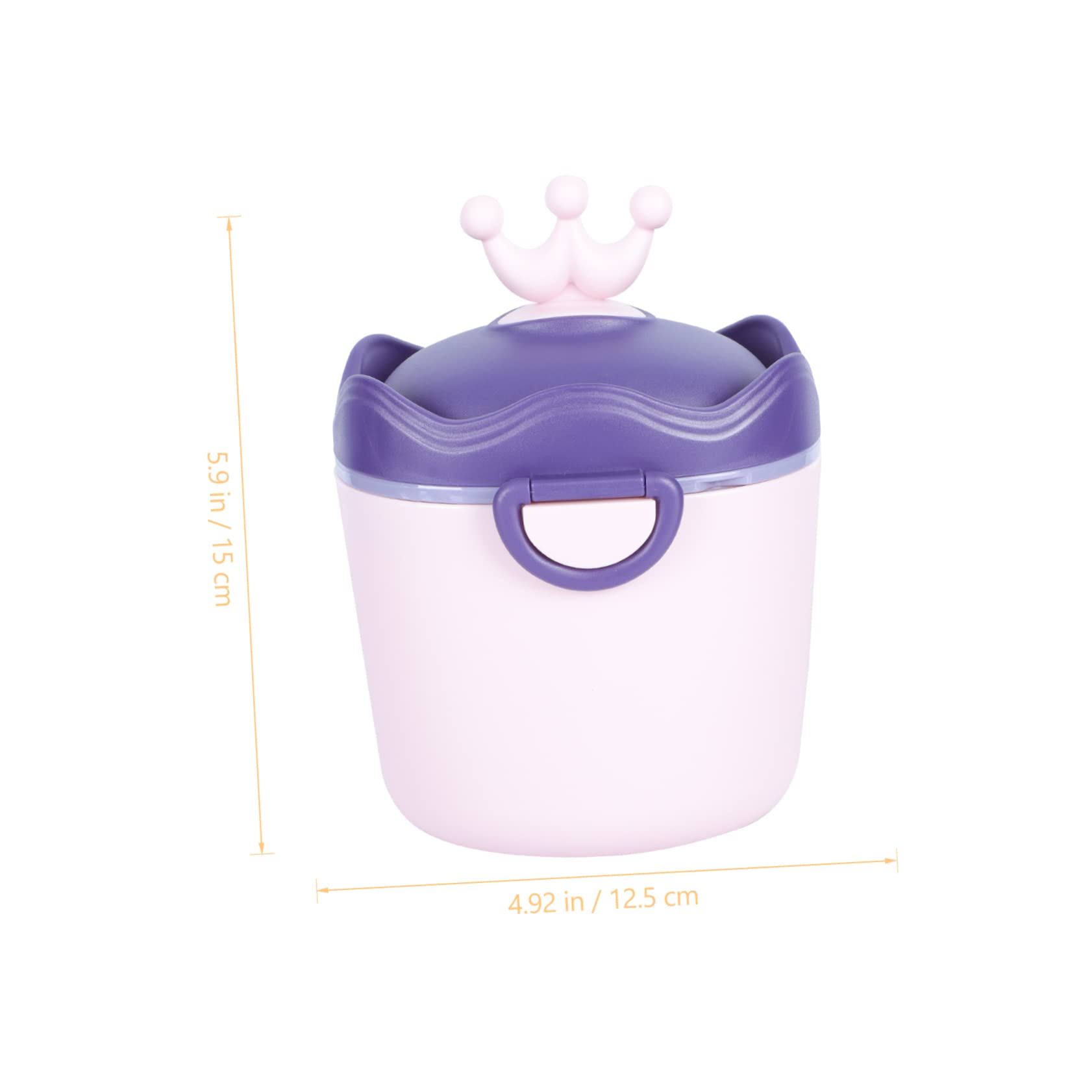 HOOTNEE 1pc Portable Milk Powder Box Sealed Storage Formula Dispenser Formula Airtight Canister Milk Powder Dispenser Formula Feeding Essentials Milk Dispenser Pp Purple