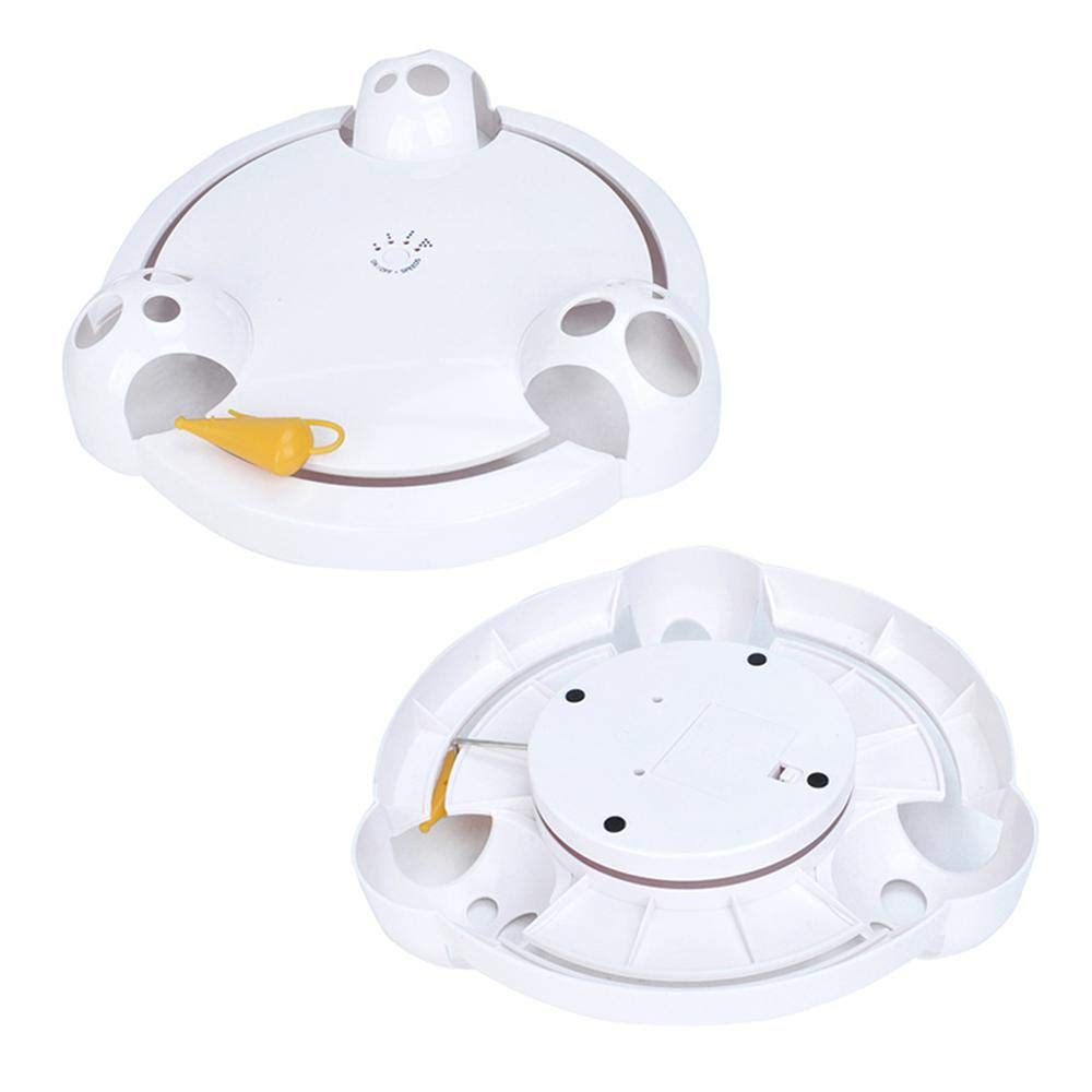 Juguete electrónico para Gatos, Interactivo, atrapa el ratón, ratón, Cola de Gato, Juguete para Interiores con ratón Giratorio para Gatos, Gatitos, Entrenamiento, Caza, Ejercicio
