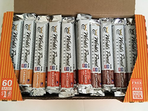 BuyBocceBalls Listing - 30 BARS - World's Finest Chocolate - Milk Chocolate with Almonds (10 bars) and with crisp (10 bars) and with caramel (10 bars)