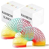 Eigenschaften - Unsere riesigen Slinkys in leuchtenden Regenbogenfarben sind eine große Attraktion für Kinder - Jungen und Mädchen - sie gehen die Treppe hinunter, sehr zur Freude der Kinder - und garantieren stundenlangen Spaß!