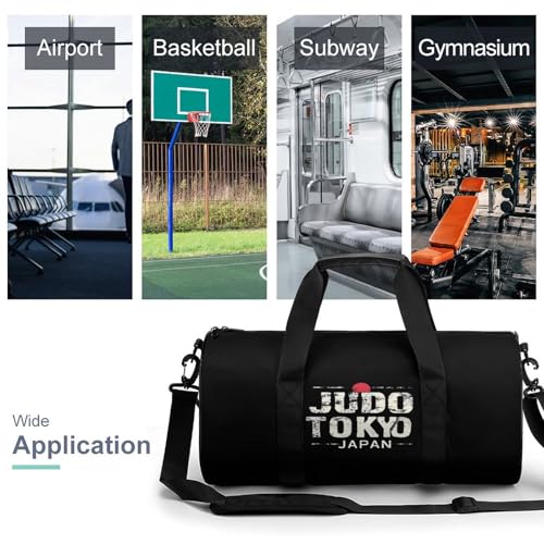 Judo Tokyo Japan Gym Bag for Men Women Duffle Bags Travel Tote3