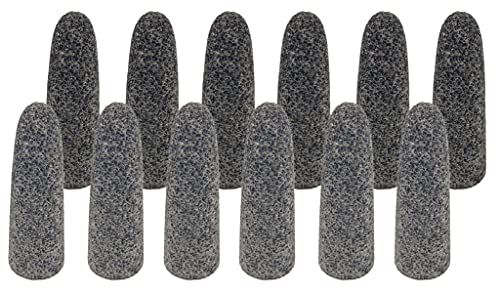 Image of Weiler 68301 Tiger ZIRC Type 16 Round Tip Portable Grinding Cone, Z20-S, 1 inch X 3 inch X 3 /8-24, (Pack of 12)