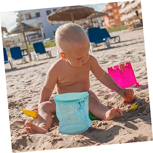 Portable Shell Storage Bag Mesh Beach Tote for Boys and Girls Beach Toys Camping Gear Capacity Lightweight Folds2