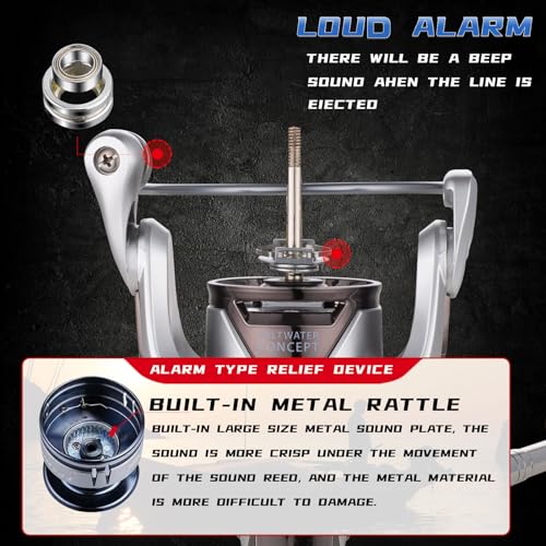 Image of Saltwater Spinning Reel,13+1BB Ultra Smooth Saltwater Fishing Reels,Powerful Carbon Drag,CNC Aluminum Spool & Handle