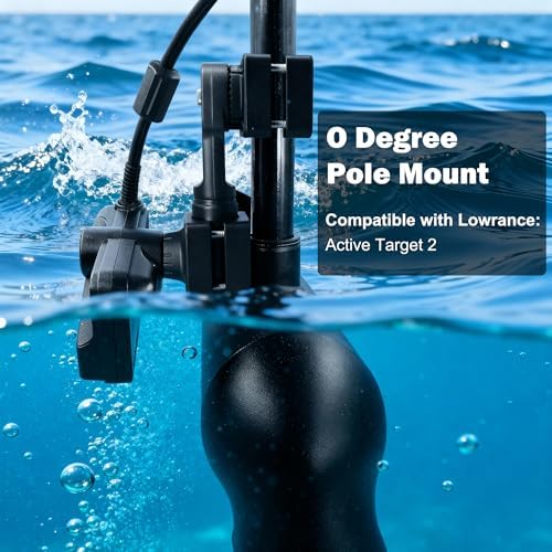 WINDFRD 0 Degree Transducer Pole Mount Fits Lowrance ActiveTarget2 (AT2) - 1