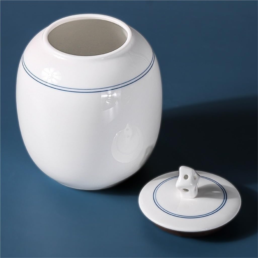 CMBSSTFC Słoik na cukier Biała porcelana Seledyn Zapieczętowany słoik Pudełko na herbatę Słoik ceramiczny Pojemnik do przechowywania luzem herbaty Słoik Duży słoik do przechowywania żywności kuchennej