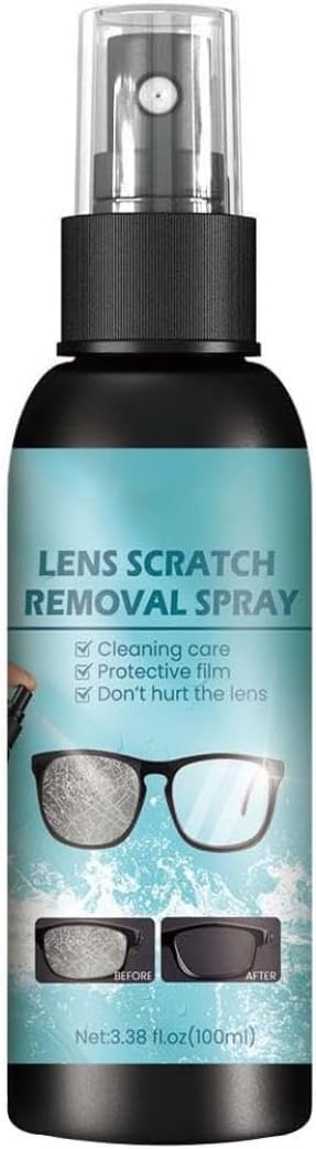 2024 Upgrade Glasses Scratch Remover，Scratch Remover for Eyeglasses，Eyeglass Glass Scratch Repair, Glasses Cleaner Spray for Sunglasses Screen Cleaner Tool