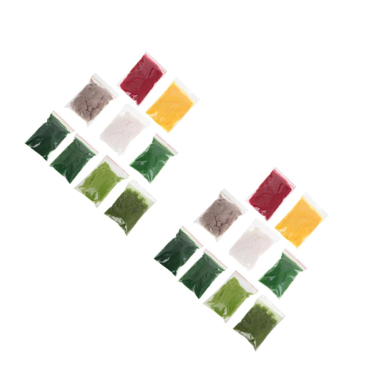 Fausse herbe miniature YARNOW de 18 pièces pour d'authentiques décors de modélisme