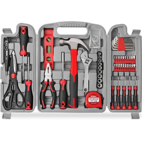 Hi-Spec Juego de Herramientas Básicas de 54 Piezas. Caja de Herramientas Manuales para el Hogar y la Oficina. Kit/Set Ideal para Reparacion, Mantenimiento, y Mecánica. Incluye Maletin de Transporte