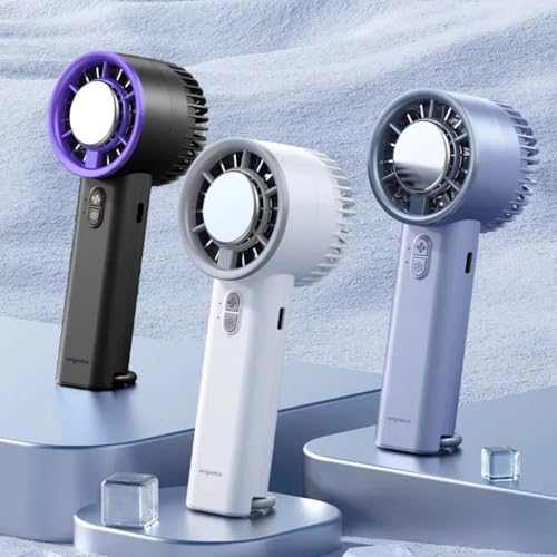 Ventilador Portátil Potente com Sistema de Refrigeração, USB-C, 3 Velocidades, Ideal para Makes. (Pr