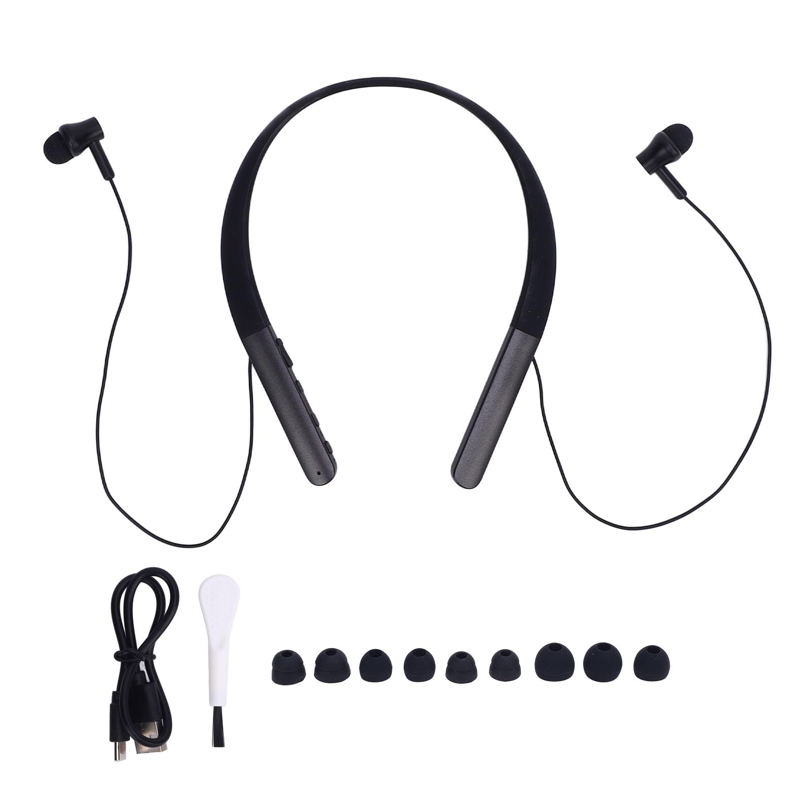 Pałąk do Szyi Słuchawki Bluetooth, Słuchawki Bluetooth WL, Lekkie i Ergonomiczne Słuchawki na szyję do Domu, Podróży, na Zewnątrz, Biznes, z Różnymi Rozmiarami