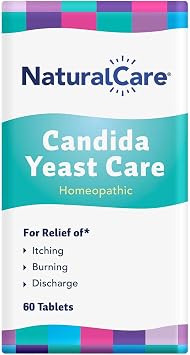 NaturalCare Candida Yeast Care, Homeopathic Tablets, 60 Count