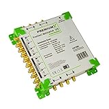 megasat multischalter 17/8 test EINSATZ > 4 Satellitenpositionen auf 8 Anschlüsse | Satblock Verteilung der Satelliten Signale von vier Quattro-LNB auf bis zu acht TV Receiver - Inklusive Terrestrischer Eingang für Einspeisung UKW Rundfunk DVB-T/T2