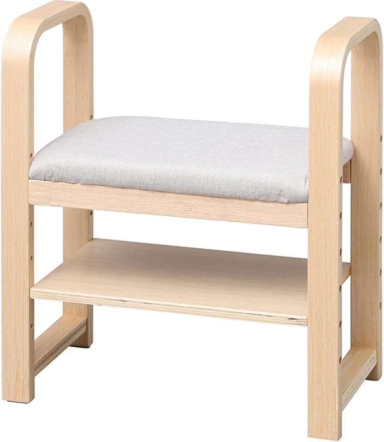 あずま工芸 レトロ木製踏み台 2段式 ステップチェア