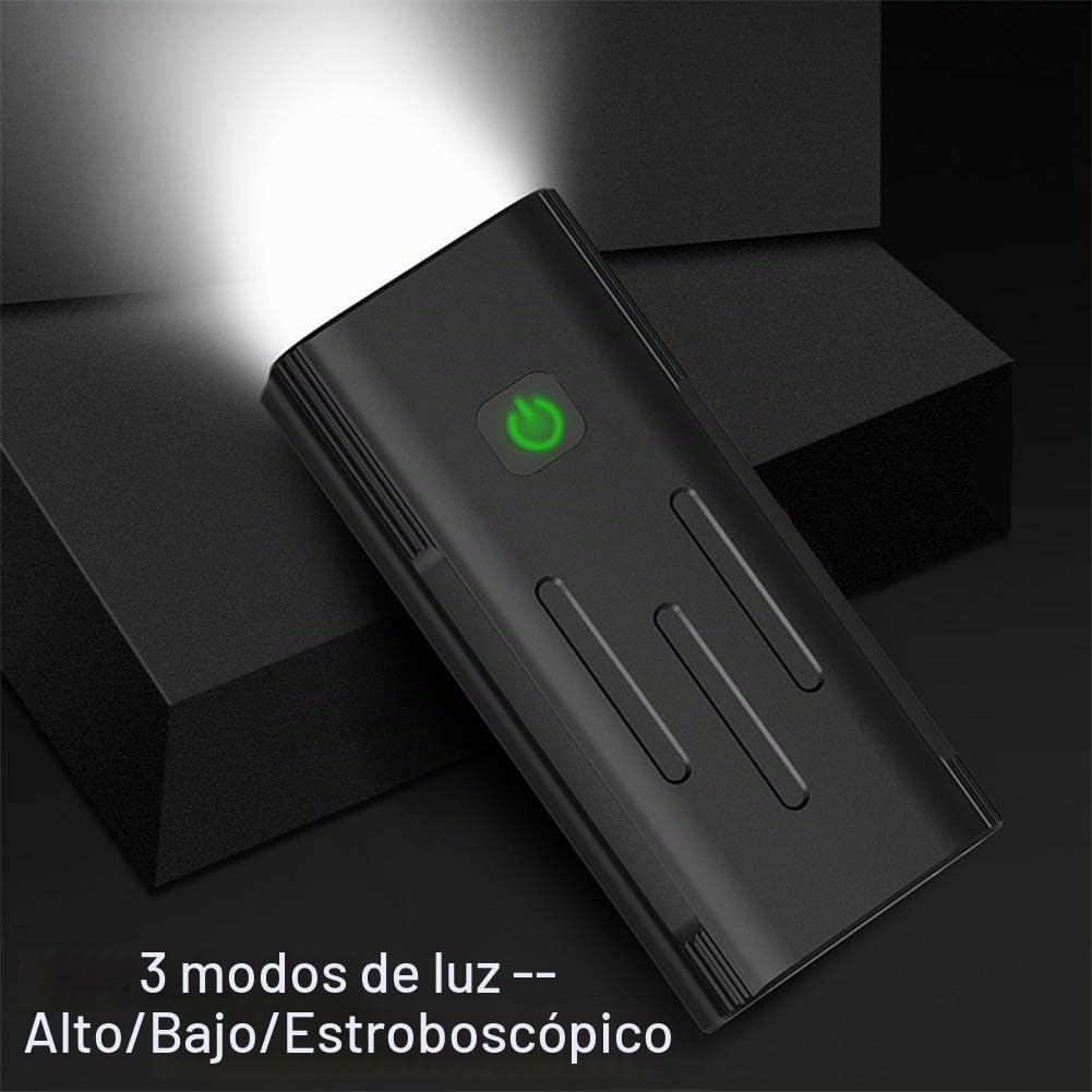 WASAGA Faro de Bicicleta, Luz Delantera de Bicicleta LED de 2400 lúmenes XML-L2,batería de 5200mAh/2400mAh,10horas/5horas de Tiempo de Trabajo,luz de Bicicleta de 3 Modos para Seguridad en Ciclismo