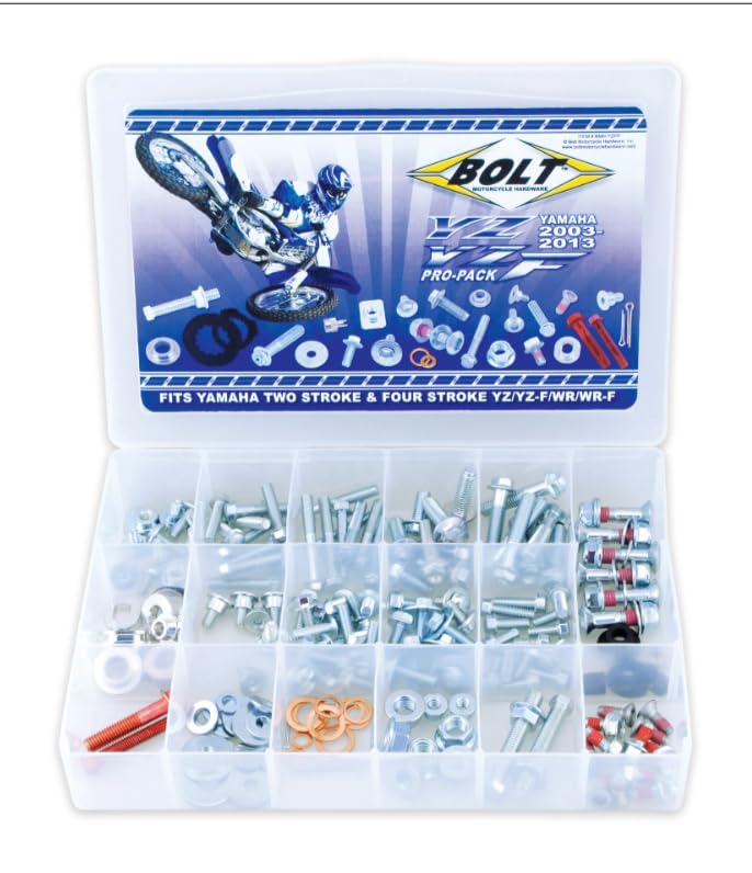 Kit Bulloneria Moto Cross, Viti e Bulloni Compatibili con Yamaha Yz Yzf Wrf 125 250 450, Set Completo