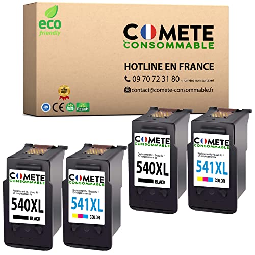 Cartouches PG-540 CL-541 XL COMETE pour imprimante Pixma MG3650 S et MX475