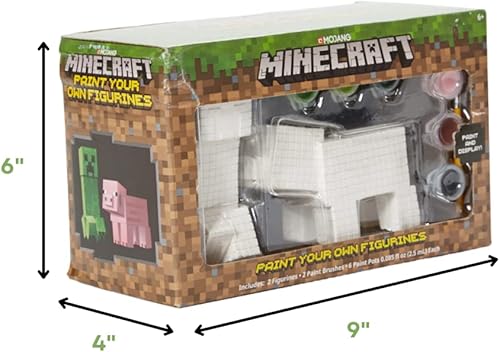 Vista 8 de Innovative Designs Minecraft Paint Your Own Figurines Arts and Crafts Set para niños y niñas