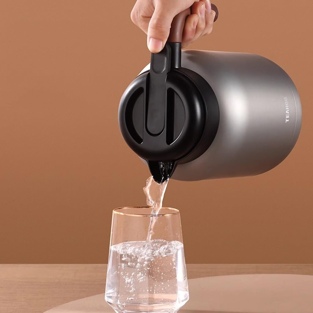 Jarra de café aislada – Olla térmica al vacío de acero inoxidable de 68 onzas para café, agua caliente, té y bebidas calientes