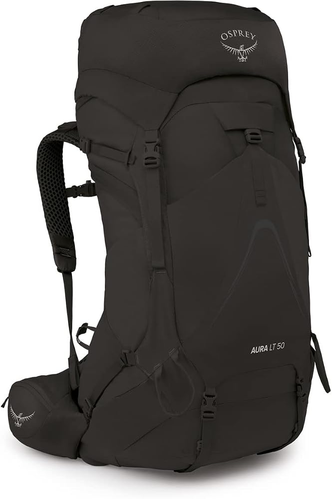 Osprey Aura AG LT 50L Women's Backpacking Backpack, Black, WXS/S : Sports & Outdoors