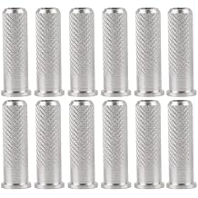 Zerone 12Pcs Replacements Archery Base Inserts, Standard 6.2mm/0.24in Aluminum Carbon Shaft Accessory