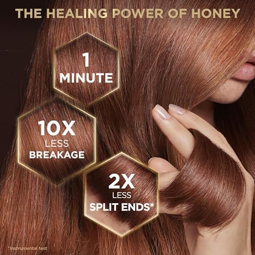 Garnier Whole Blends Honey Treasures Hair Mask, 50% Less Cracks, 10x Less Breakage, 2x Less Split Ends, 1-Minute, 340ml - Image 3