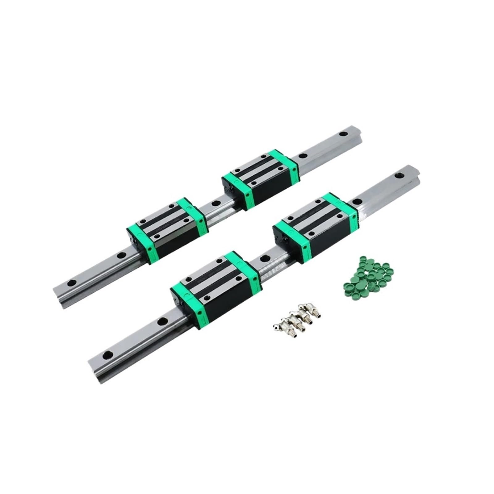 Vltayvfrd 2 Rails 4 Hgh15ca Eu Warehouse Linear Guides 2 Pcs Hgh15 / Hgr15 200-2000Mm Linear Rails + 4 Pcs Hgh15ca / Hgw15cc Slides Carriages With Nipple(,900Mm)