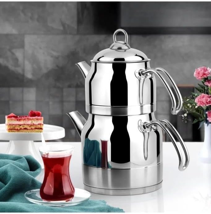 Lines Clover Y2029 Belinda Mini Size Steel Teapot