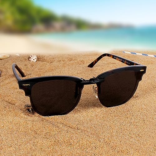 Polarized CLIP-ON Sunglasses for Ray-Ban Clubmaster RB3016 (RX3016) 51X212