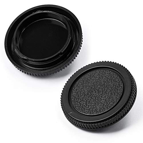Camera Body Cap And Lens Rear Cap Cover Replacement Set For Olympus Om Mount Cameras And Lens,2 Sets #TOP2