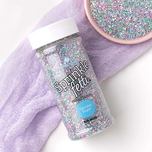 Image of Sweets Indeed Sprinkles, Edible Sprinkle Sugar Mix, Perfect for Cake Decorations, Baking, Ice Cream, Cookies, Cupcake Topper, 5 ounces (Mermaid)