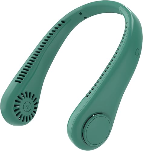 Miniatura 3 de Ventilador de cuello colgante Vaneless, ventilador de enfriamiento portátil con salida de aire de 360 °, ventilador de cuello colgante portátil,