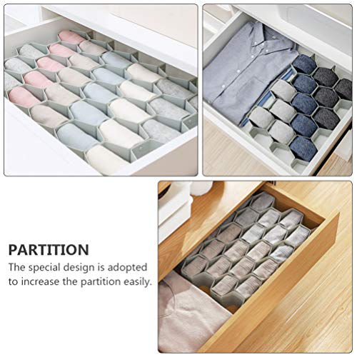 CLISPEED Organizador de Gaveta Favo de Mel para Meias Cuecas Sutiãs Calcinhas Roupas de Bebê Gaveta