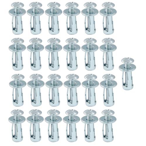 Zorveiio 25 dadi a petalo M4 x 20, tasselli cavi per porte e viti per pareti cave, lamiera di metallo e rivestimento in alluminio