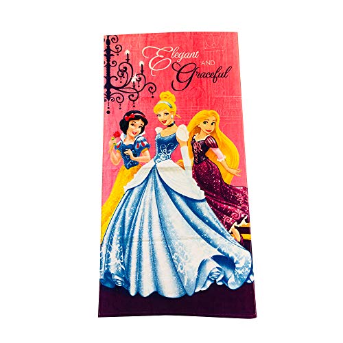 KOMARKIDS Princess Cinderella and Aurora Create Your Own Fairy Tale Microfiber Towel