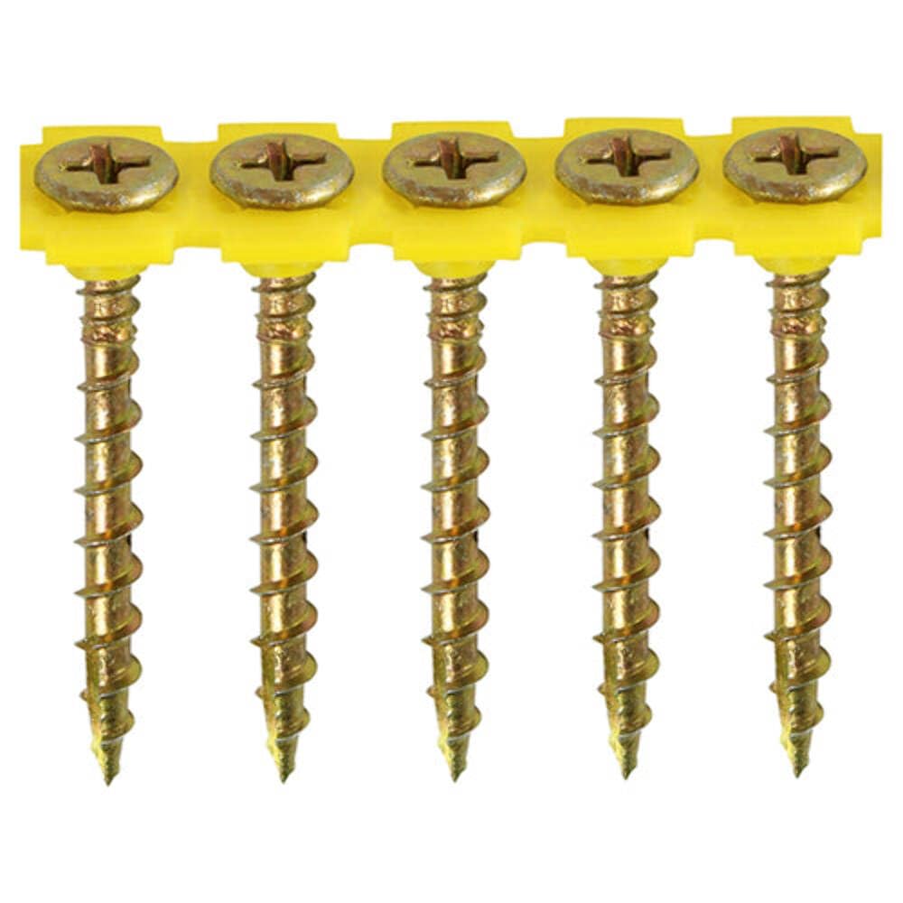 TIMCO Solo Collated Chipboard & Woodscrews - PH - Double Countersunk - Yellow - Box of 1000-50SCOLY