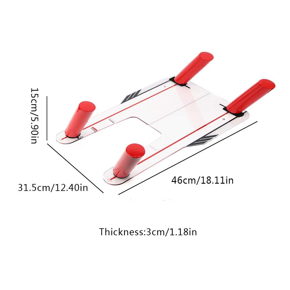 RiToEasysports 4-Gang Speed Trap Swing Trainingshilfe Putting Mirror Alignment Trainingshilfe Training Zubehör Golfsachen
