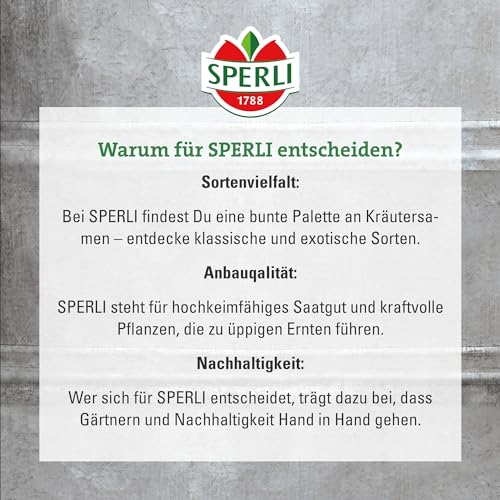 Sperli Petersilienwurzelsamen Halblange | Saatgut Bio Kräutersamen | Mehrjährig & Kübelgeeignet | Ideal für Petersilie Liebhaber