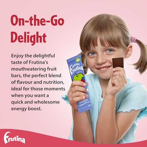 Frutina Variety Fruit Bars - 60 x 15G, Fruit Snacks - 100% Dried Fruit with No Added Sugar, No Preservatives and No Artificial Colours and Flavours - Delicious Pick-Me-Up Snacks for Kids and Adults