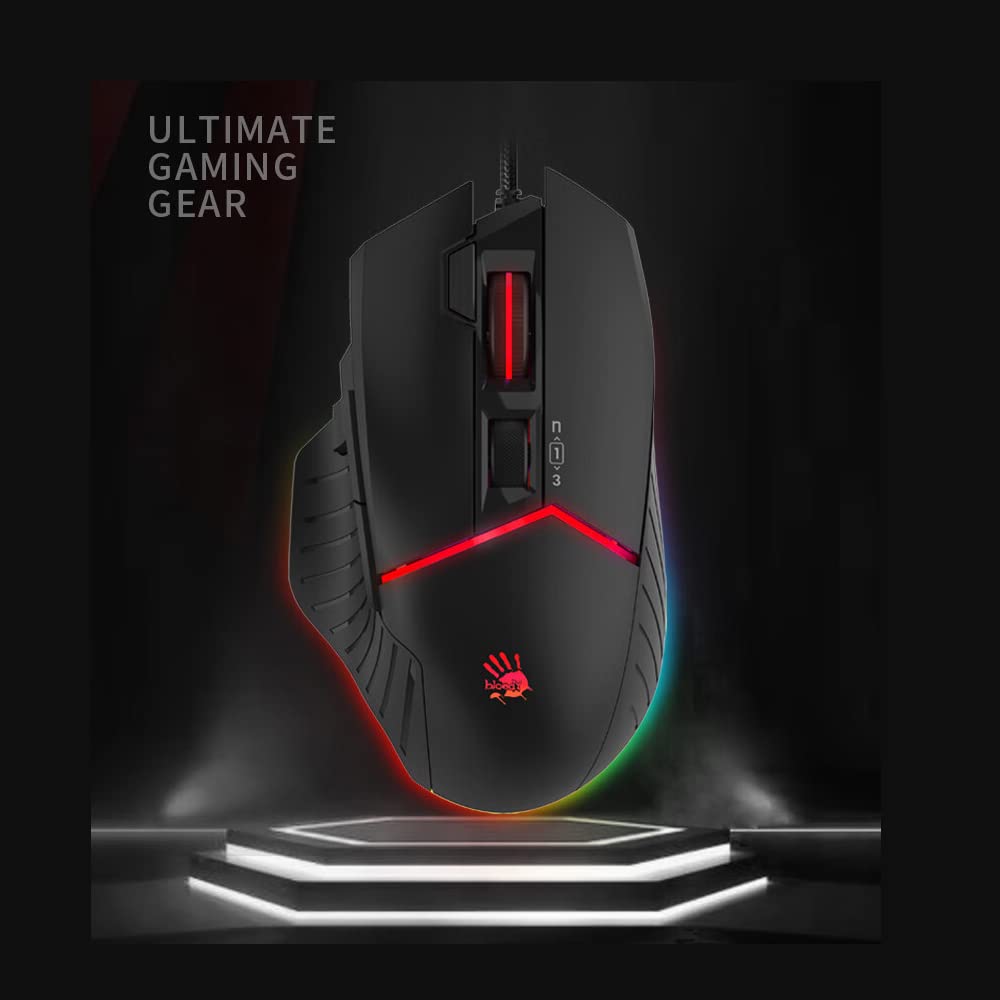 Mouse da gioco W95 Max, 12000 CPI regolabile per computer desktop per computer portatili sanguinanti e cablati Macro Programmazione PC Mouse da gioco elettronico da competizione Mouse da ufficio