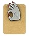 Urbangift Badge à épingle en métal avec doigt OK