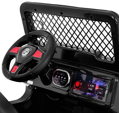 BSD Elektro Kinderauto Elektrisch Ride On Kinderfahrzeug Elektroauto Fernbedienung - Raptor 2x35W 2-Sitzer - Schwarz – Bild 8