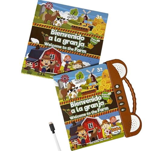 Audiolibro Inglés Español Aprendizaje Niños 3 4 5 6 Años Juego 360 Sonidos Educativos Infantiles | Libro Grafomotricidad Aprende Jugando Recurso para Padres Estimulación Temprana Actividad Interactiva