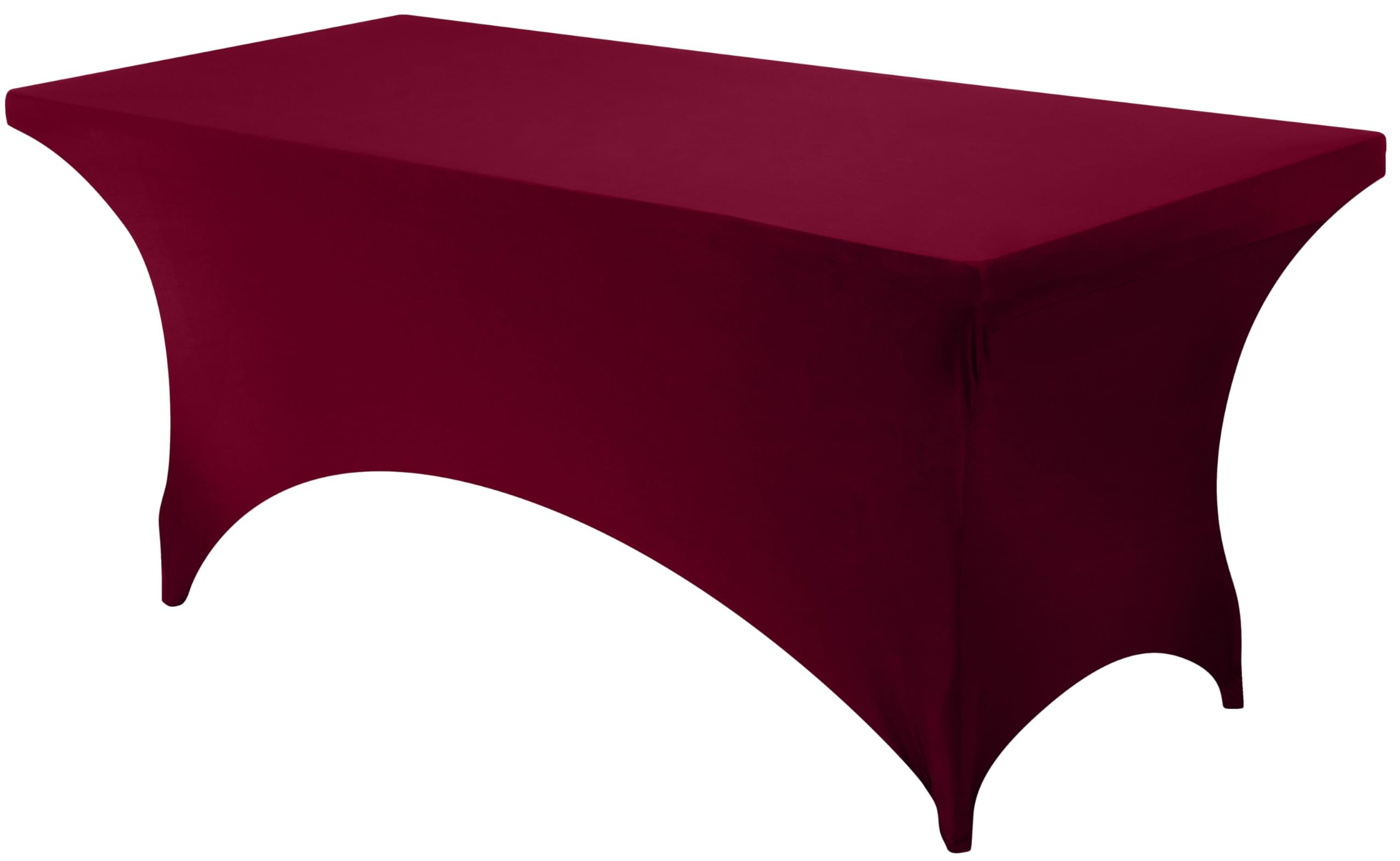 Nappe infroissable bordeaux 183 cm pour supprimer le repassage des tables
